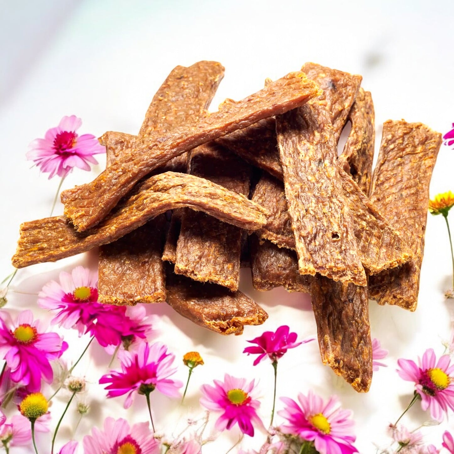 Ziegen-Fleischstreifen, Ziegenfleischstreifen, Fleischstreifen von der Ziege