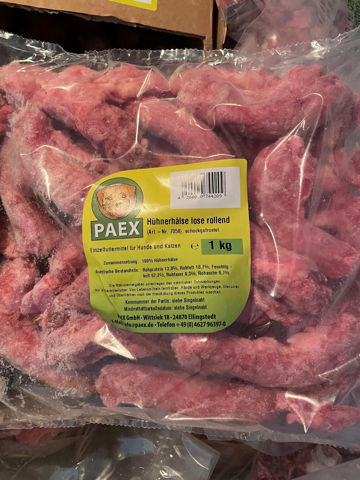 Hühnerhälse lose, 1kg,rollend,