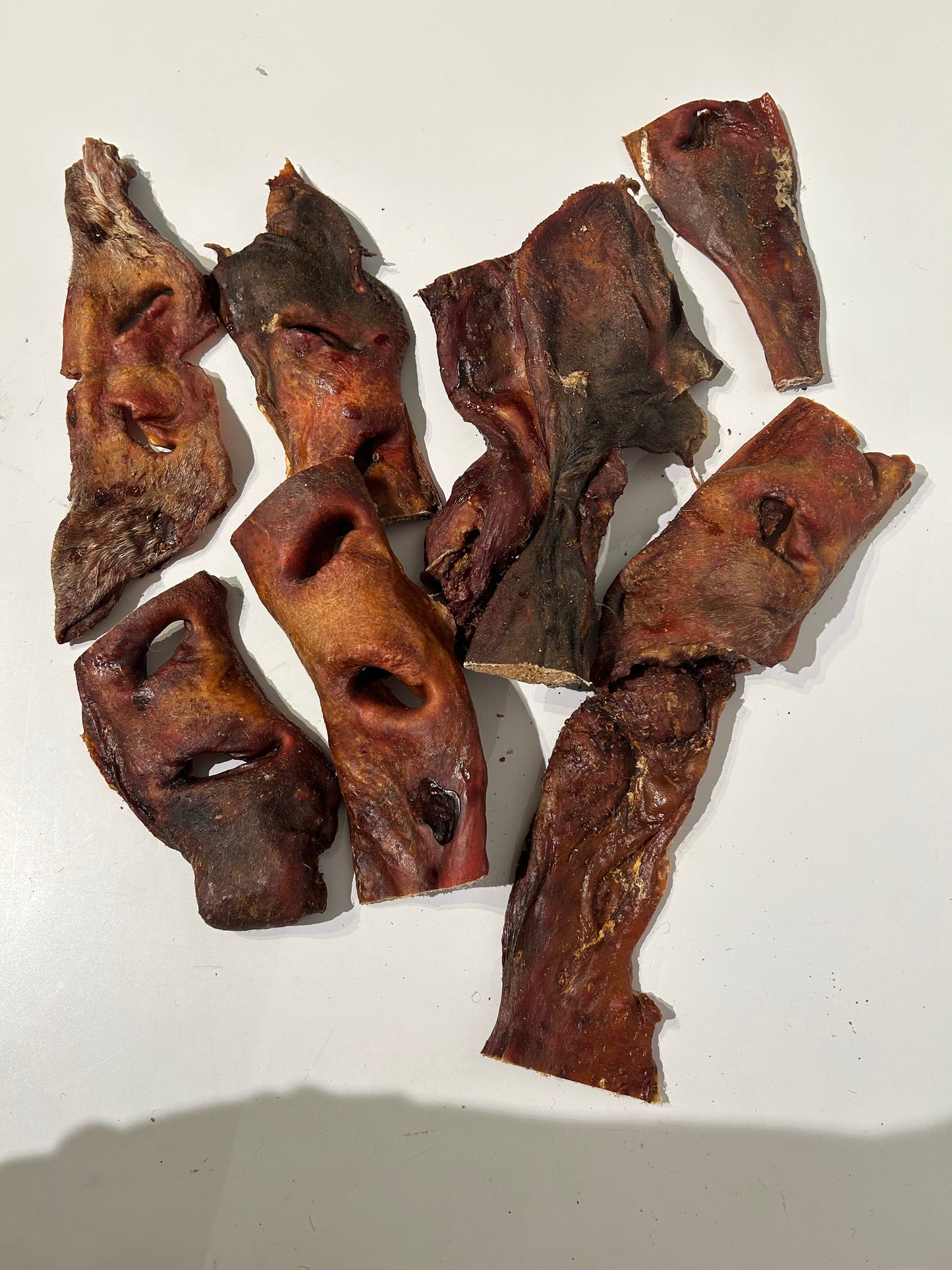 Rindernasen ohne Fell, getrocknet