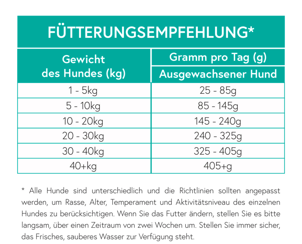 Getreidefrei Schwein mit Süßkartoffel & Apfel für ausgewachsene Hunde
