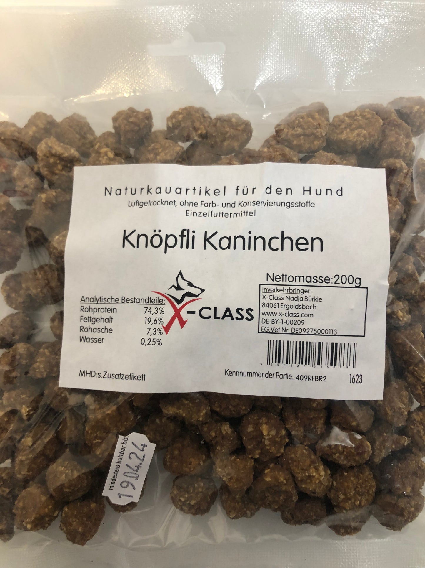 Reinfleischbrocken Kaninchen - Knöpfli 200g