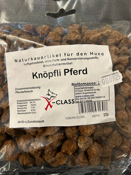 Knöpfli Pferd - 100% Pferd 200g