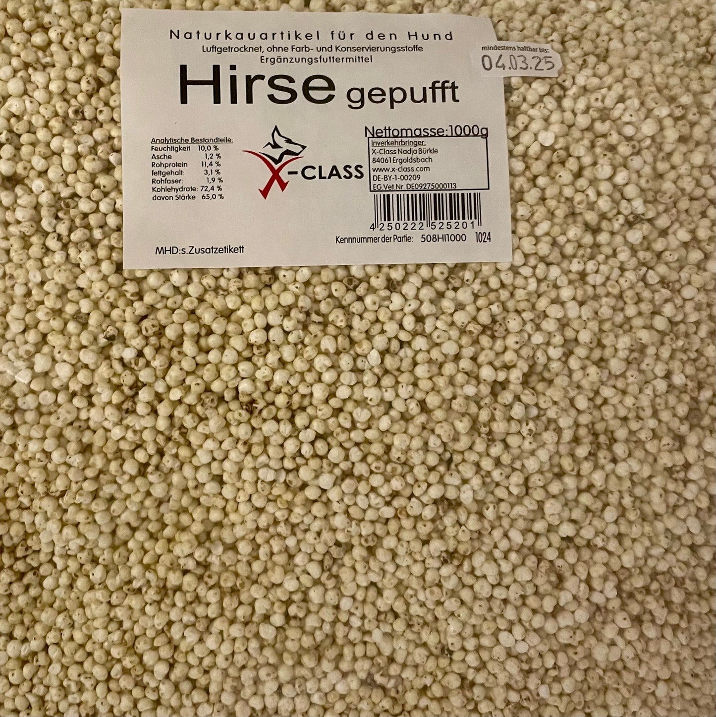 Hirse gepufft, 1kg