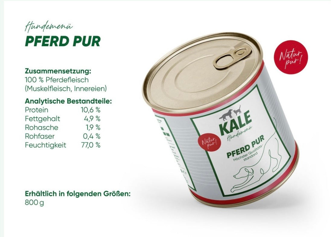 Kale Pferd pur