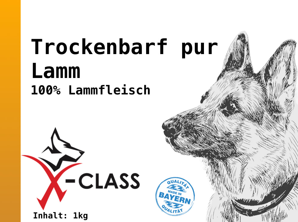 Trockenbarf Lamm pur