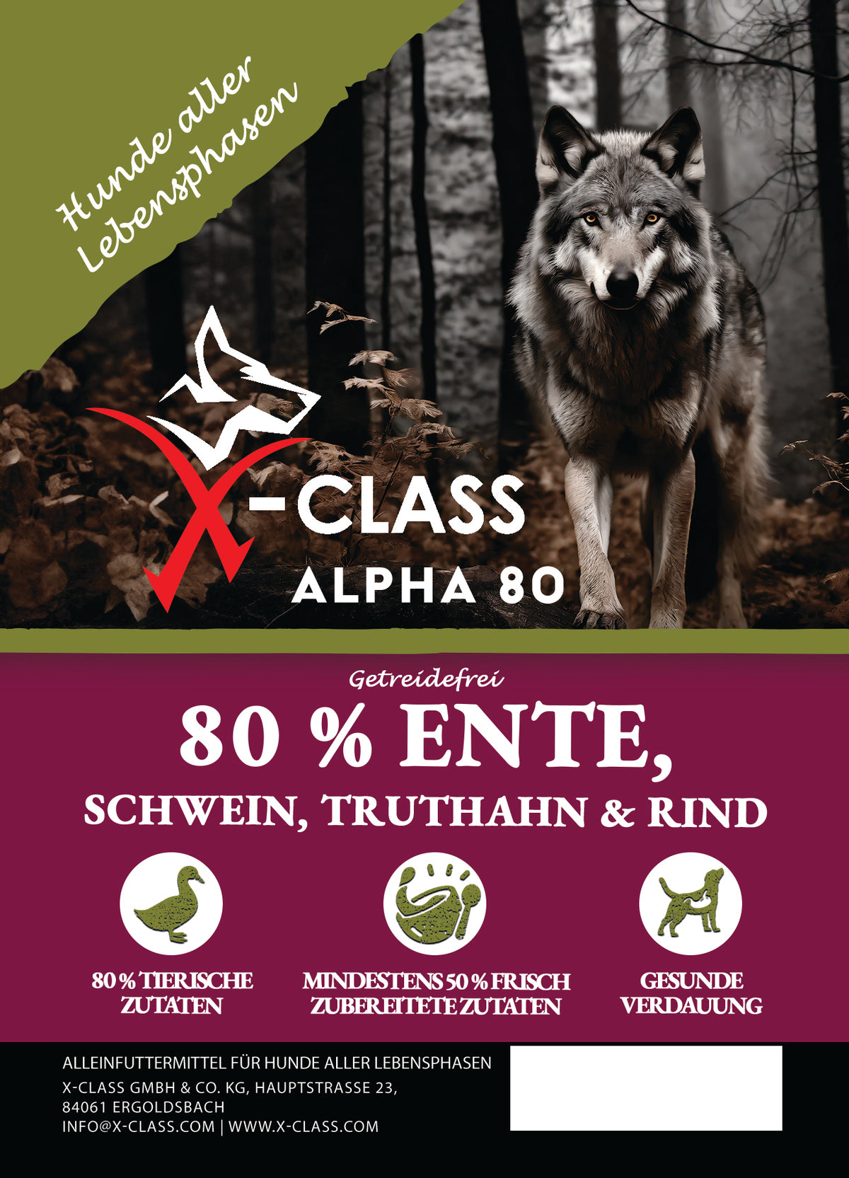 ALPHA 80 - 80% Ente, Schwein, Truthahn & Rind