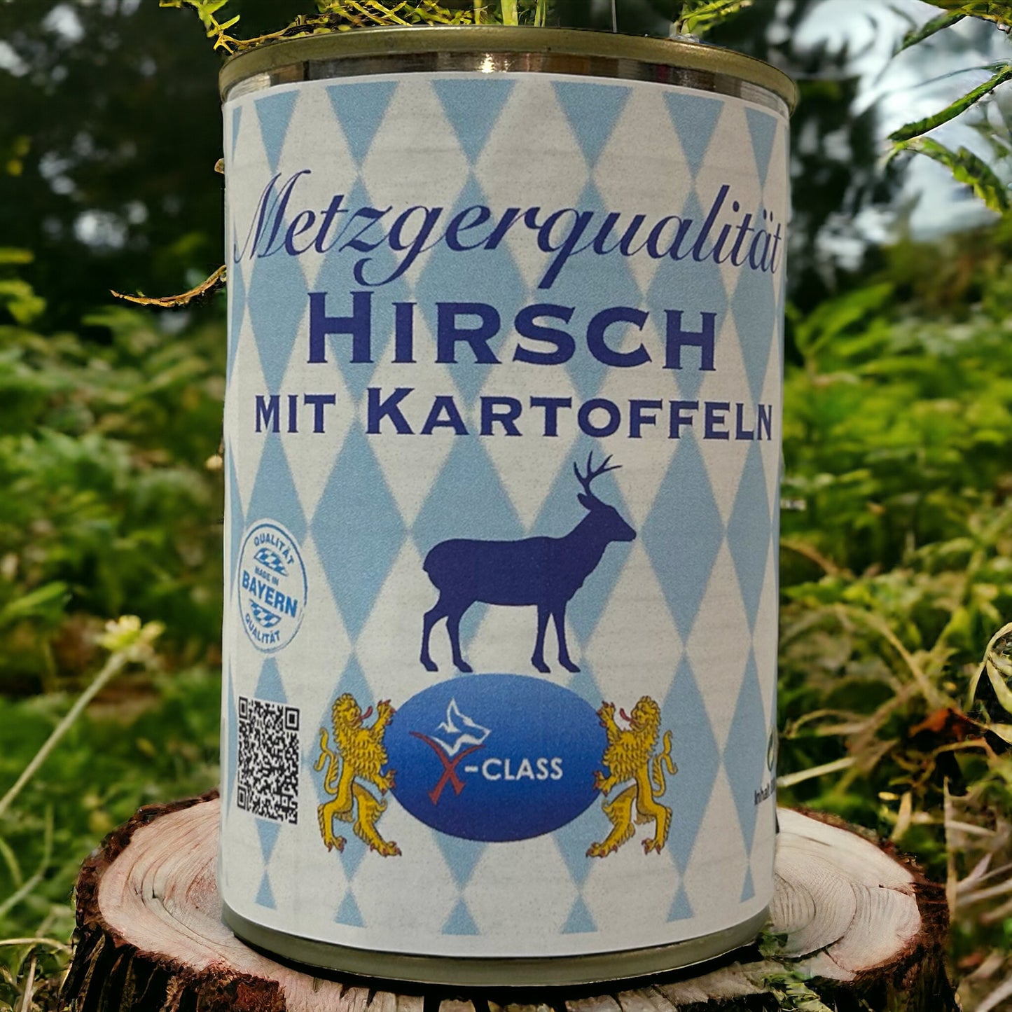 Metzgerqualität Hirsch mit Kartoffeln