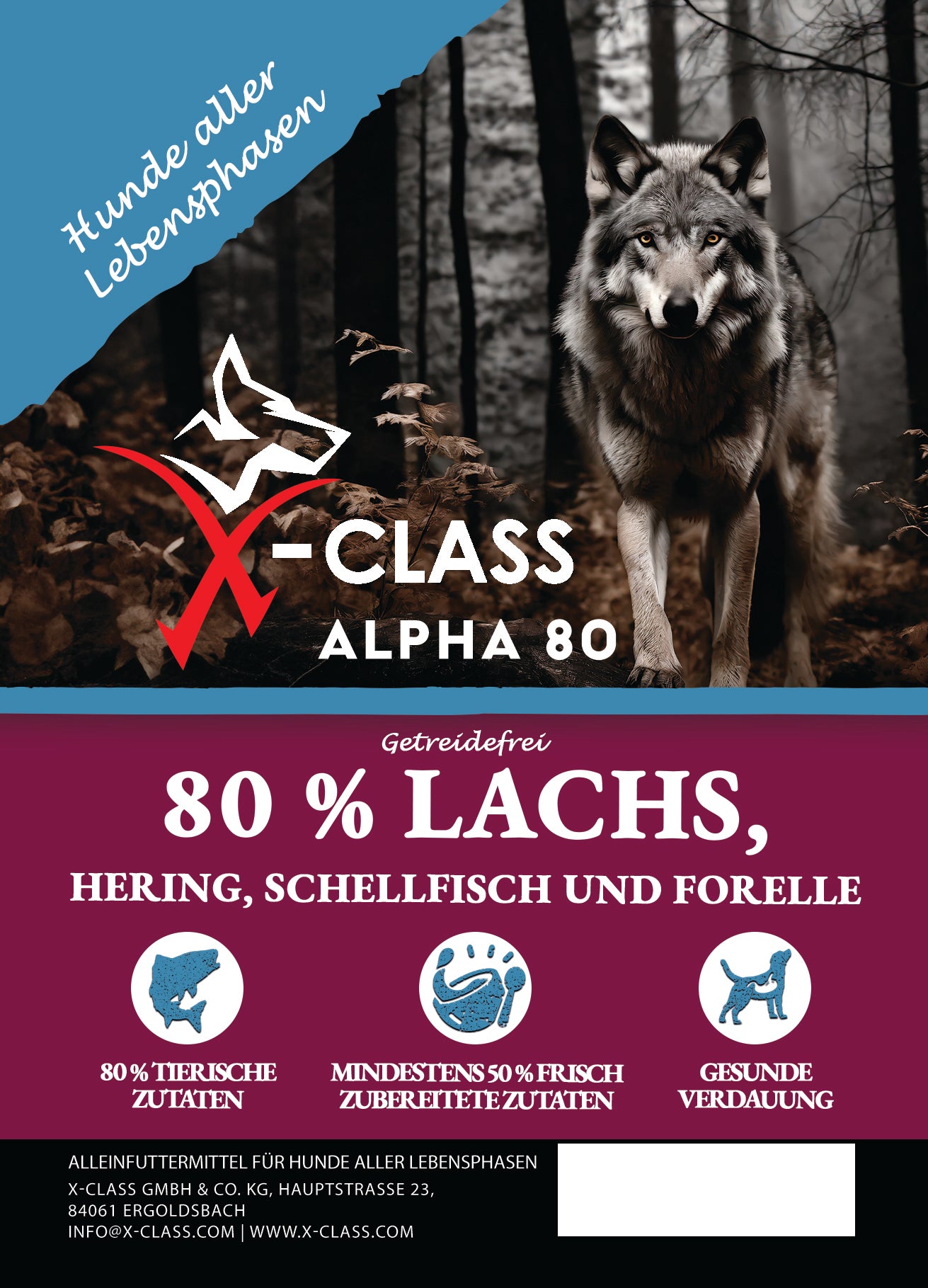 ALPHA 80 - 80% Lachs, Hering, Schellfisch & Forelle