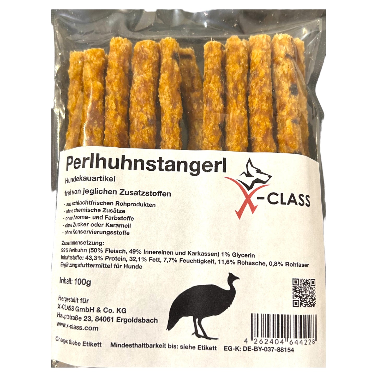 Perlhuhnstangerl 100g