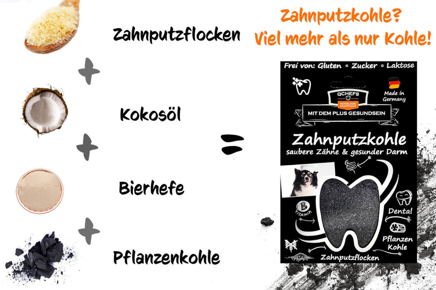 Zahnputzkohle Hund