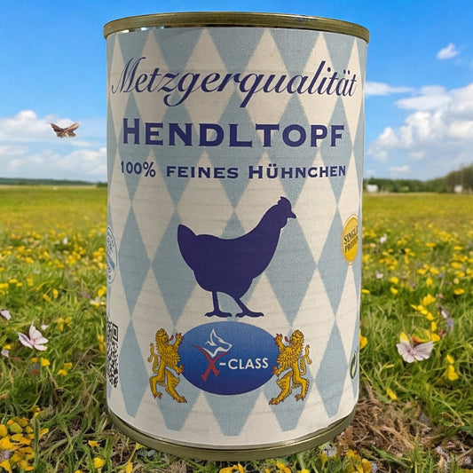 Metzgerqualität Feines Huhn-bayerischer Hendltopf