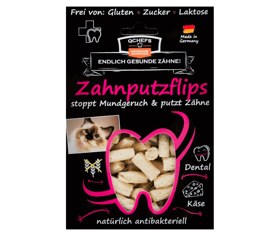 QCHEFS Zahnputzflips für Katzen