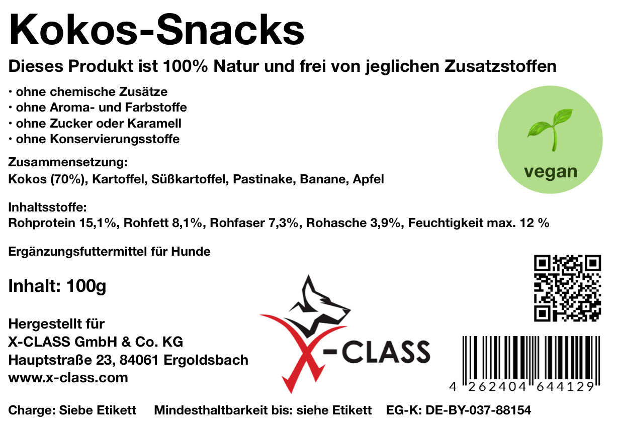 Kokos-Snacks, 100g