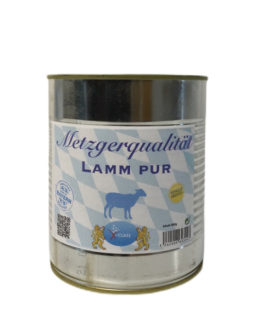 Metzgerqualität Lamm pur 800g Dose