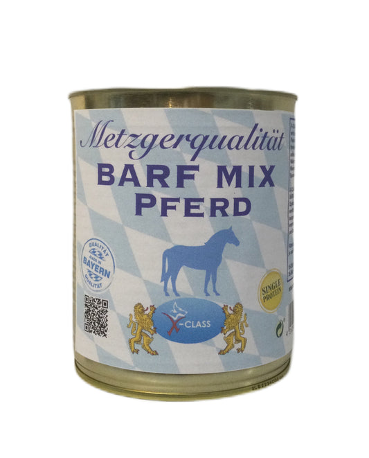 Metzgerqualität BARF Mix Pferd, 800g