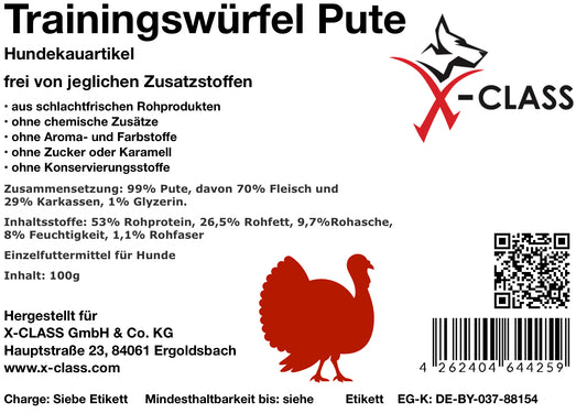 Trainingswürfel Pute 100g