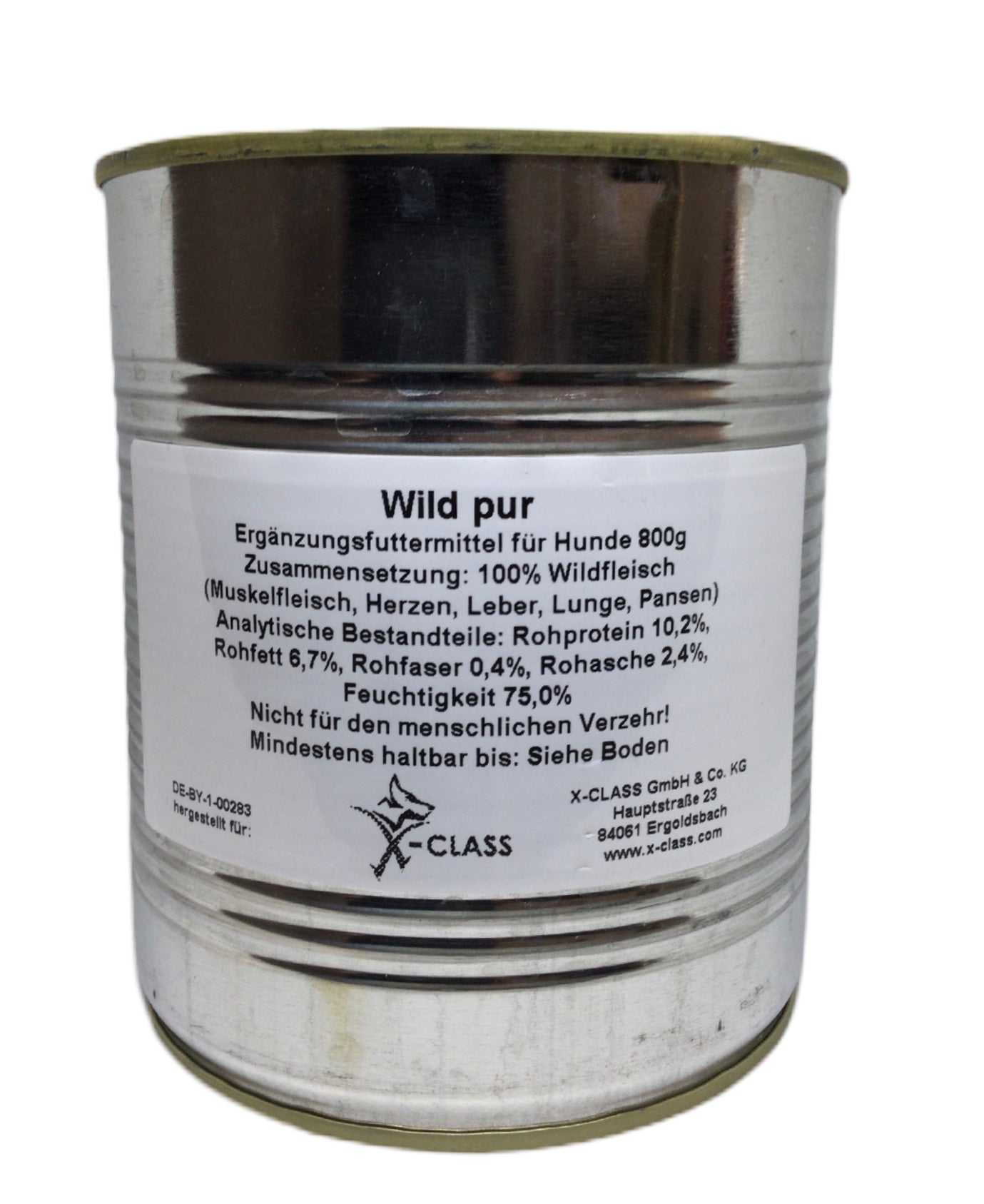 Metzgerqualität Wild pur 800g Dose