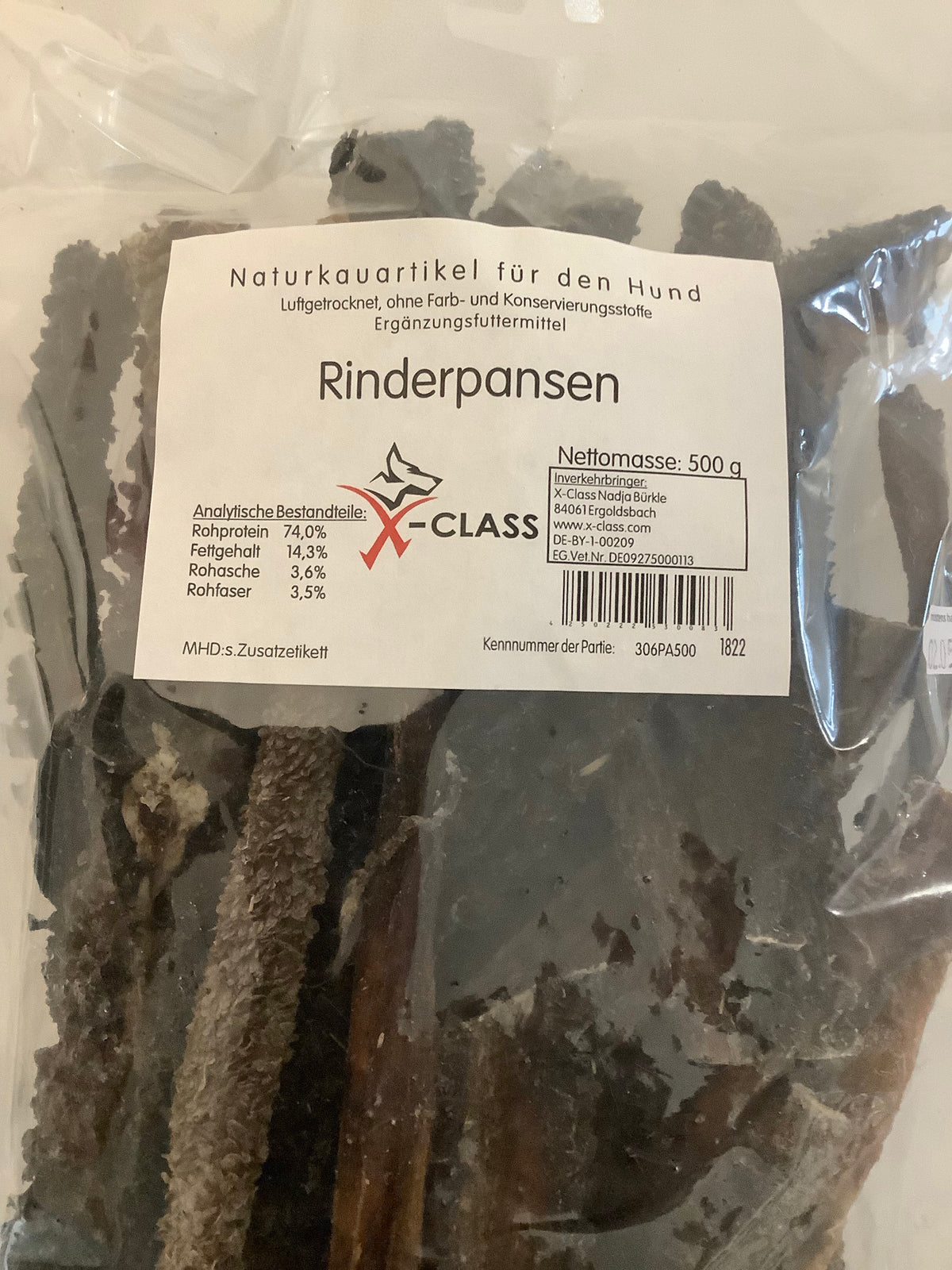 Frigera Rinderpansen Rinderpansen, getrocknet – X-CLASS Tierbedarf