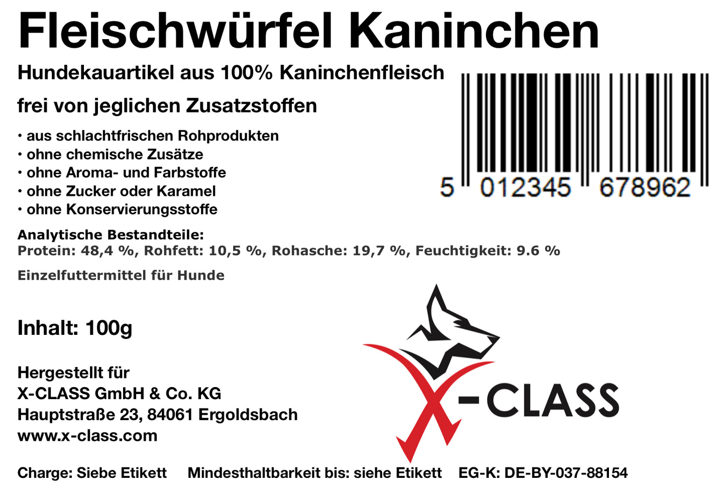 Fleischwürfel Kaninchen