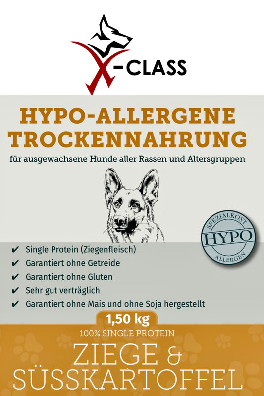 Hypo-Allergene Trockennahrung Ziege & Süßkartoffel