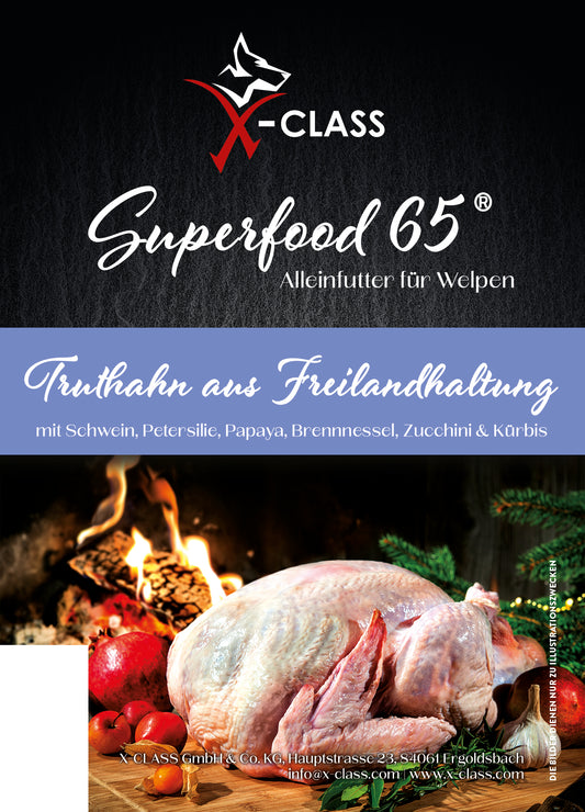 Superfood 65 Truthahn mit Schwein für Welpen