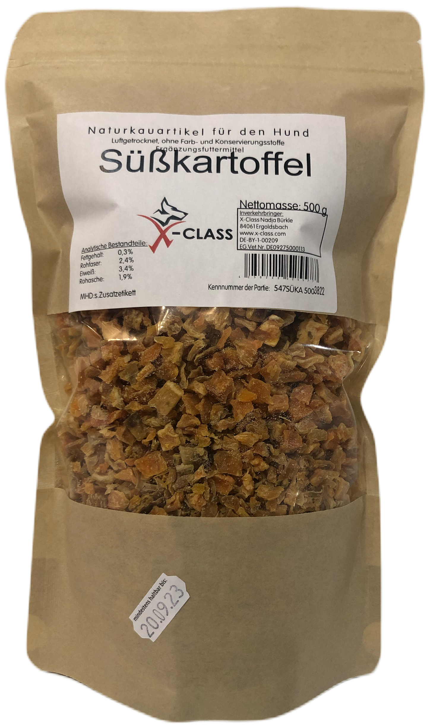 Süßkartoffeln, getrocknet, 250g