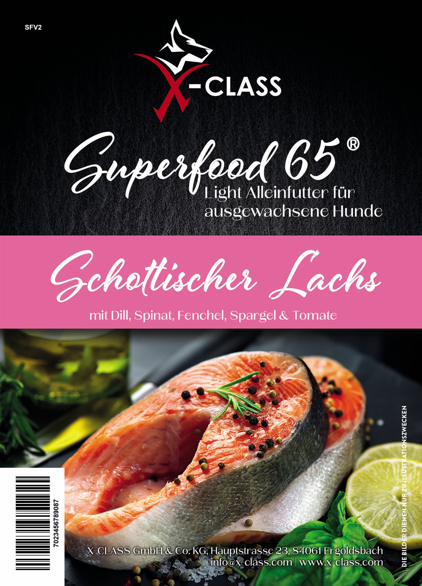 Superfood 65 Schottischer Lachs für ausgewachsene Hunde / light