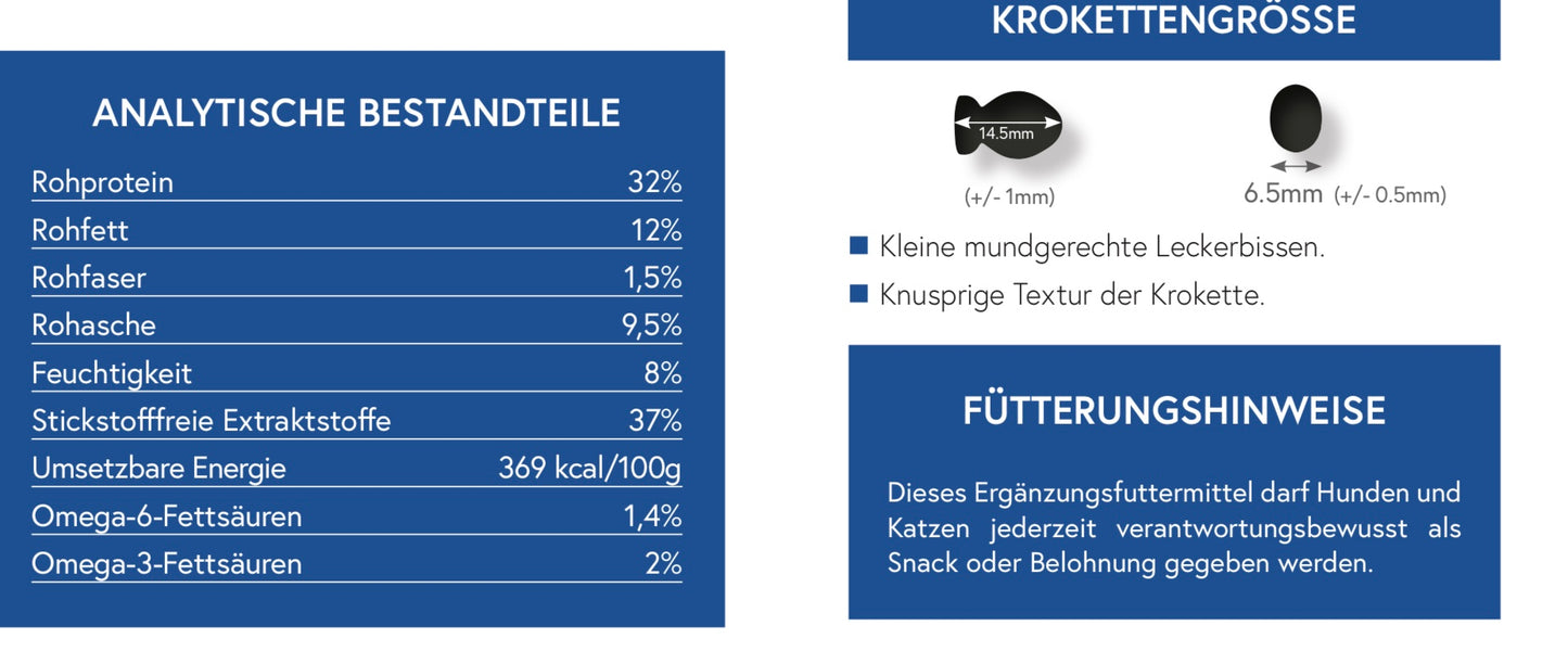 80% Fisch Snack für Hunde & Katzen - getreidefrei