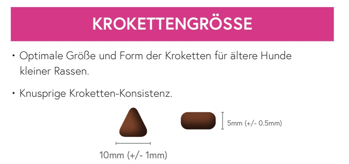 Superfood 65 Truthahn mit Schwein für ausgewachsene ältere kleine Hunde (Senior)