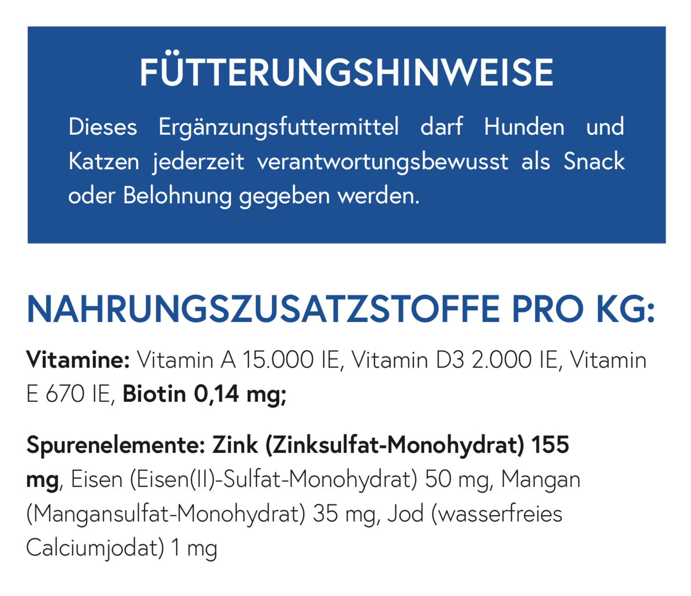 Snacks für Haut und Fell 70g