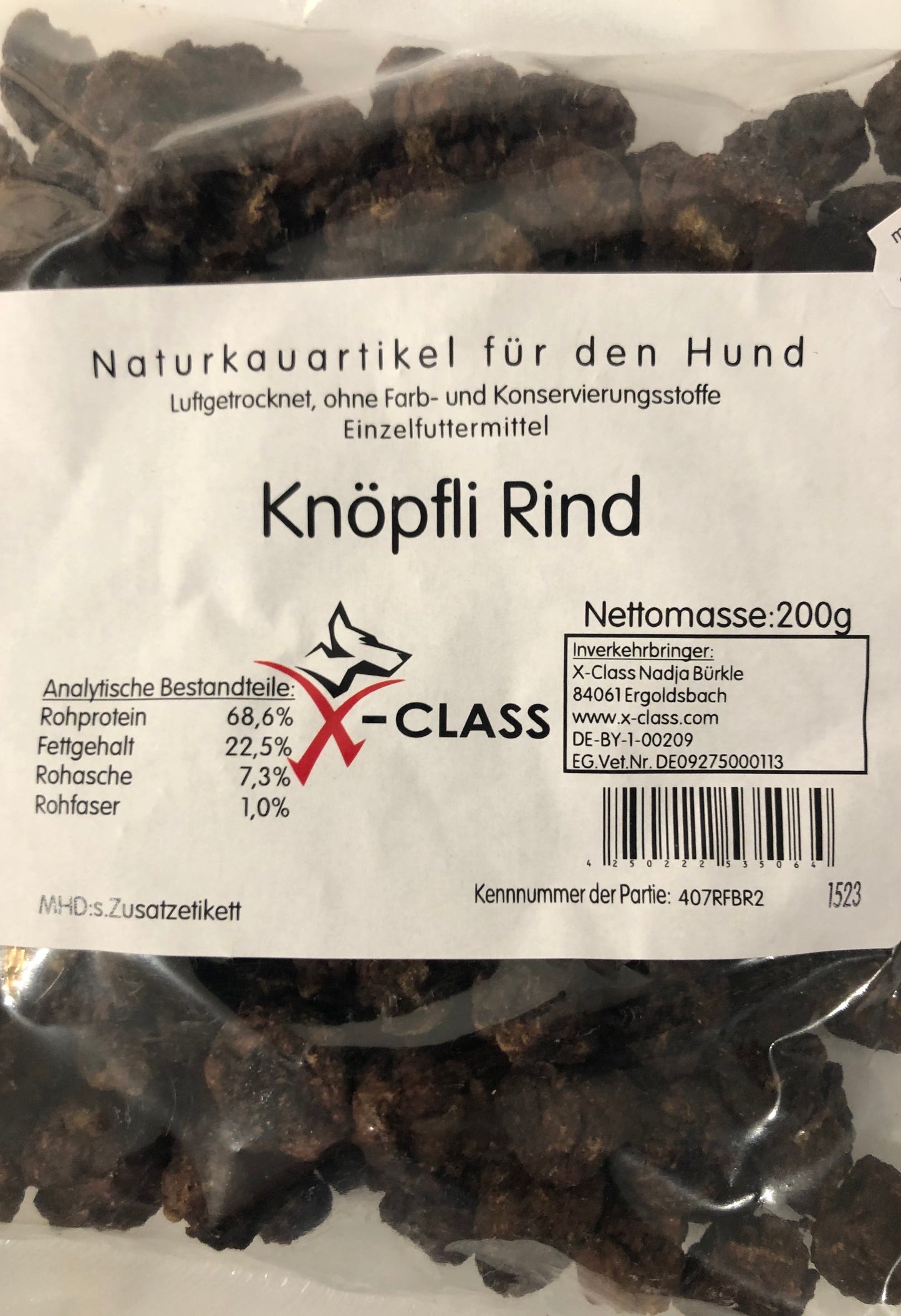 Knöpfli Rind - Reinfleischbrocken 200g