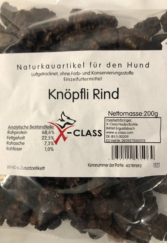 Knöpfli Rind - Reinfleischbrocken 200g