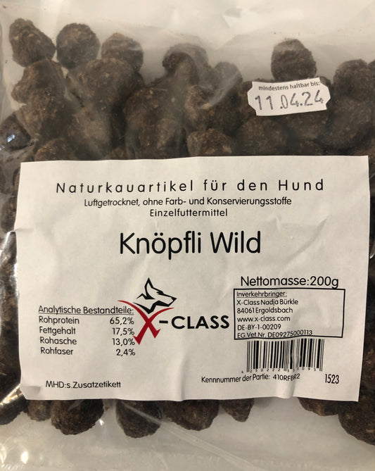 Knöpfli Wild - Reinfleischbrocken 200g