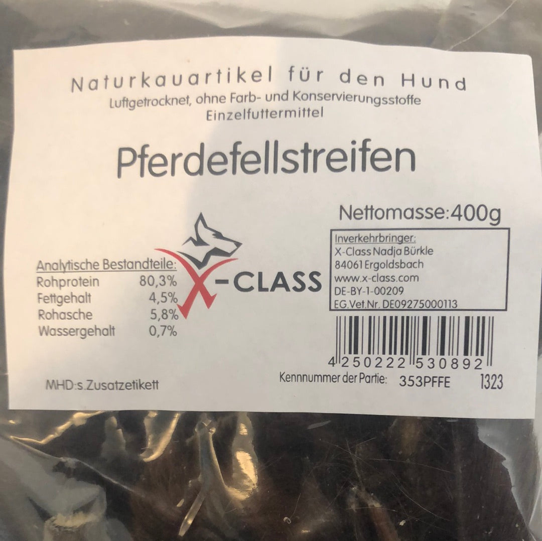 Pferdefellstreifen, getrocknet, 400g