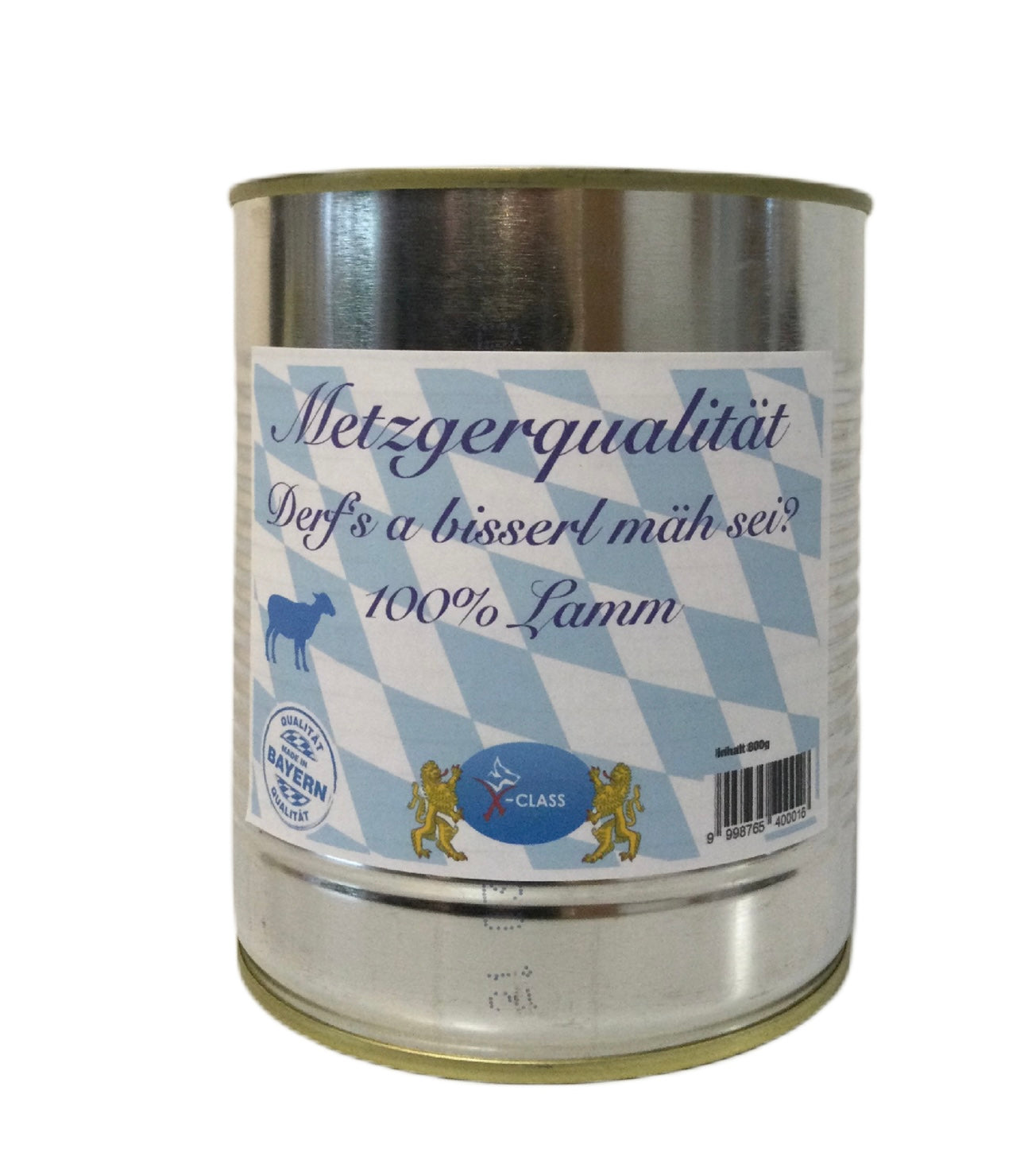 Metzgerqualität Lamm pur 800g Dose