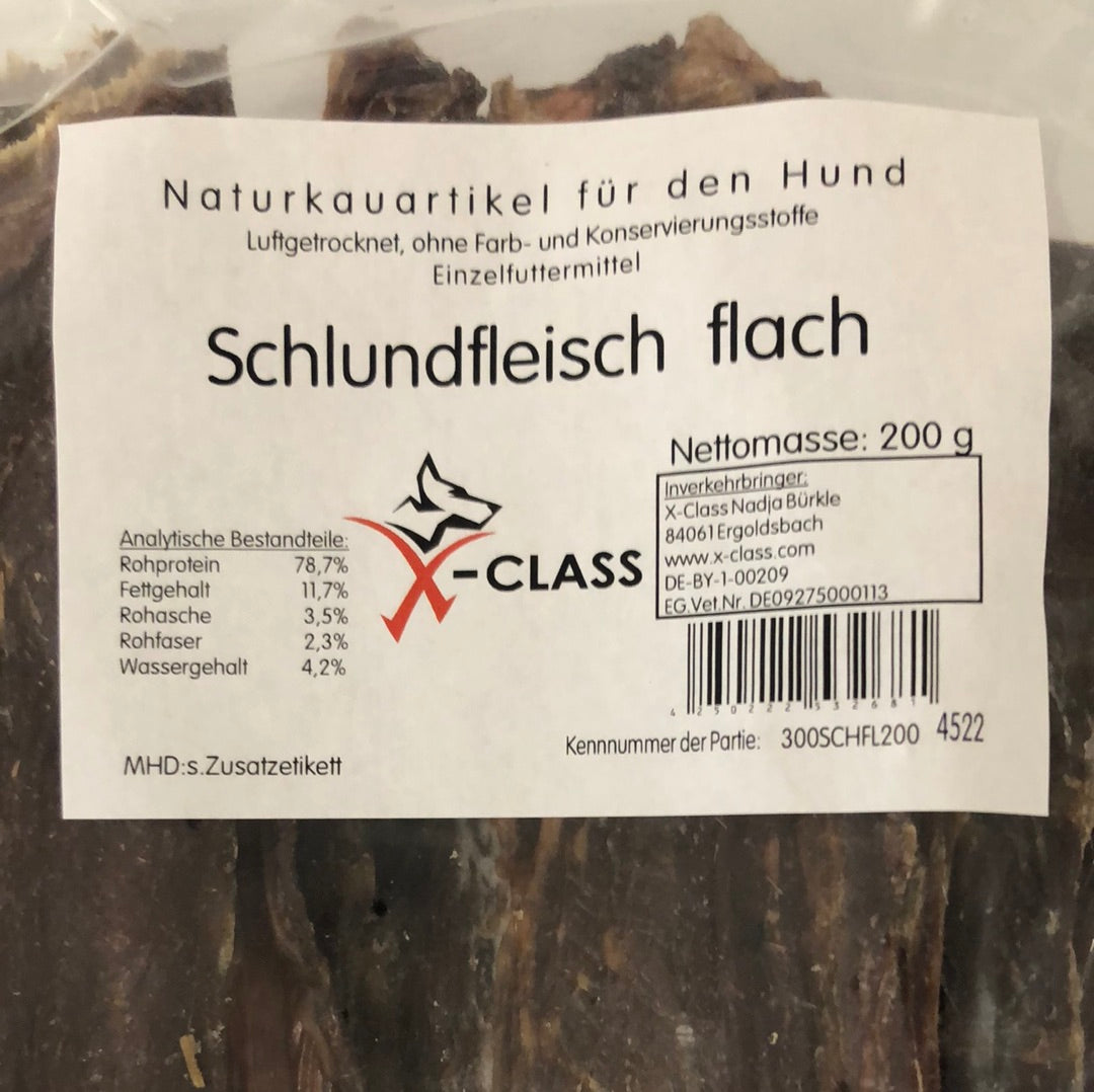 Schlundfleisch, flach