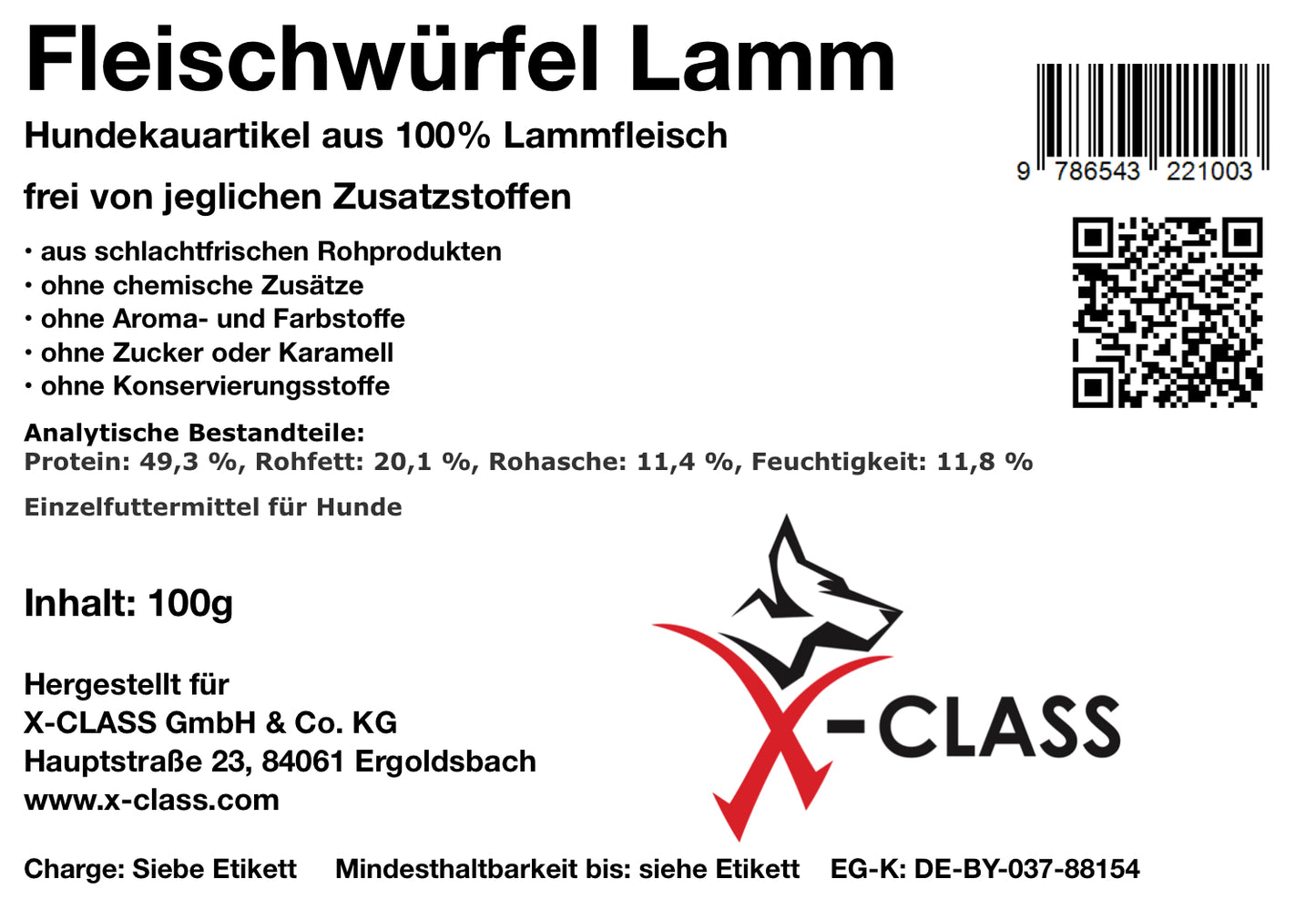 Fleischwürfel Lamm