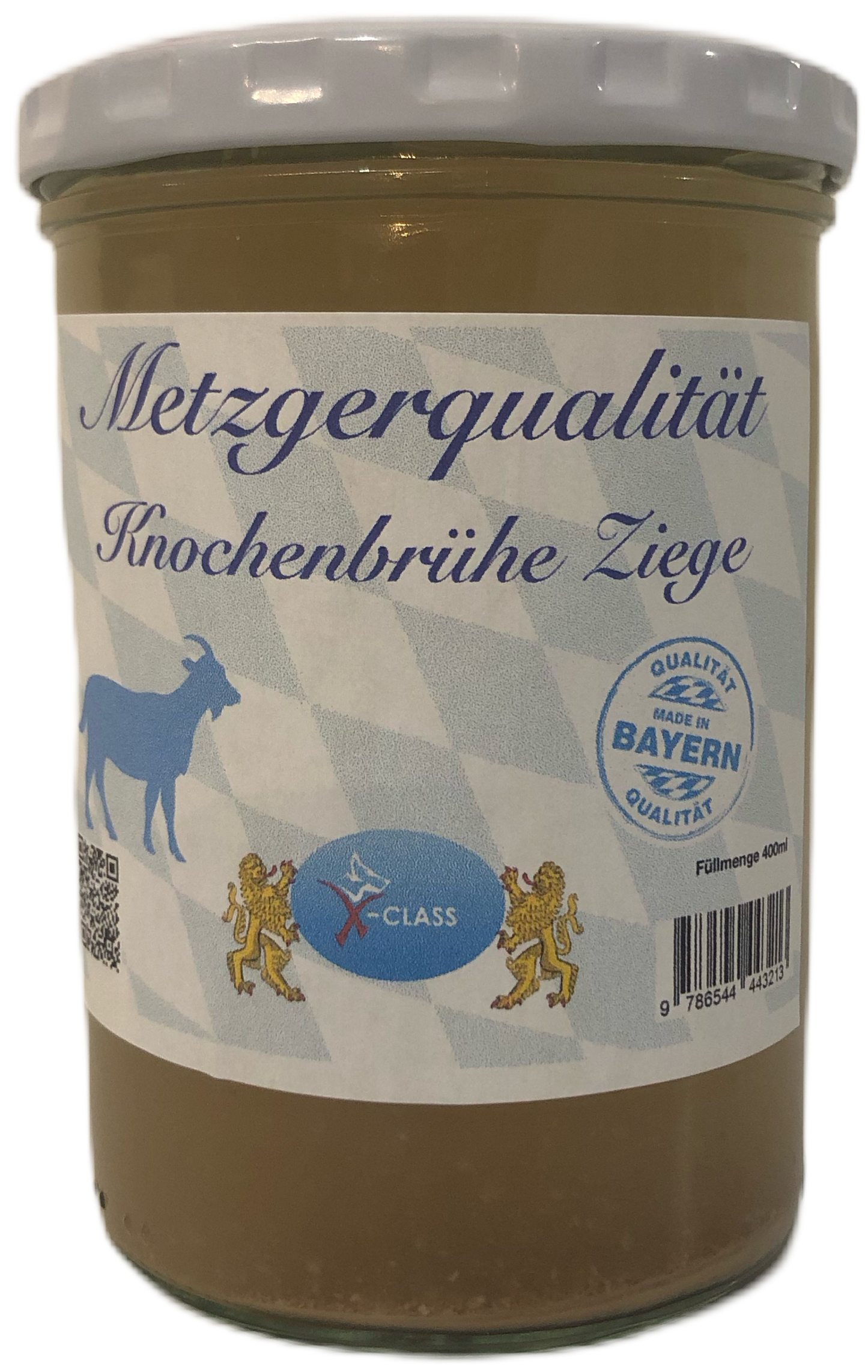 Metzgerqualität Knochenbrühe Ziege, 400ml