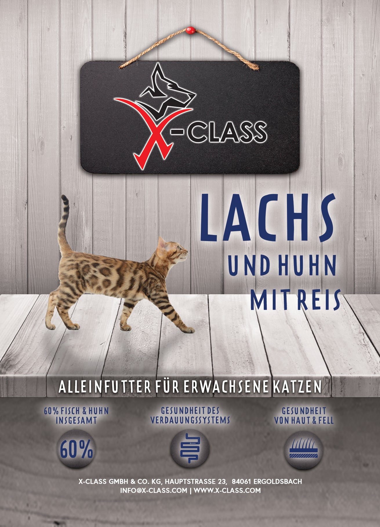 Super Premium Cat - Lachs und Huhn mit Reis